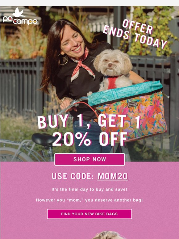 Last chance for BOGO 20% Off