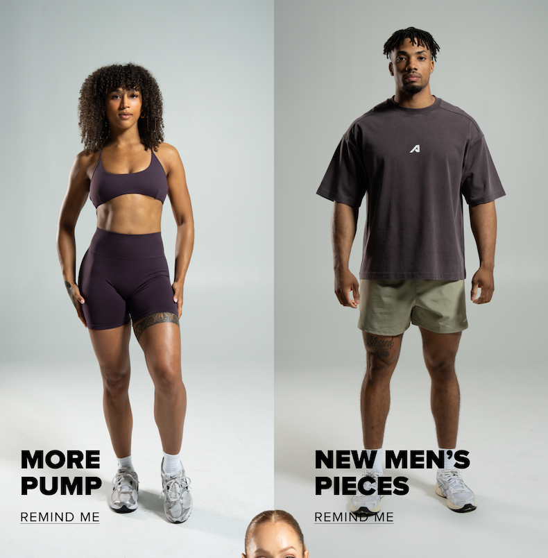MORE PUMP. NEW MEN’S PIECES