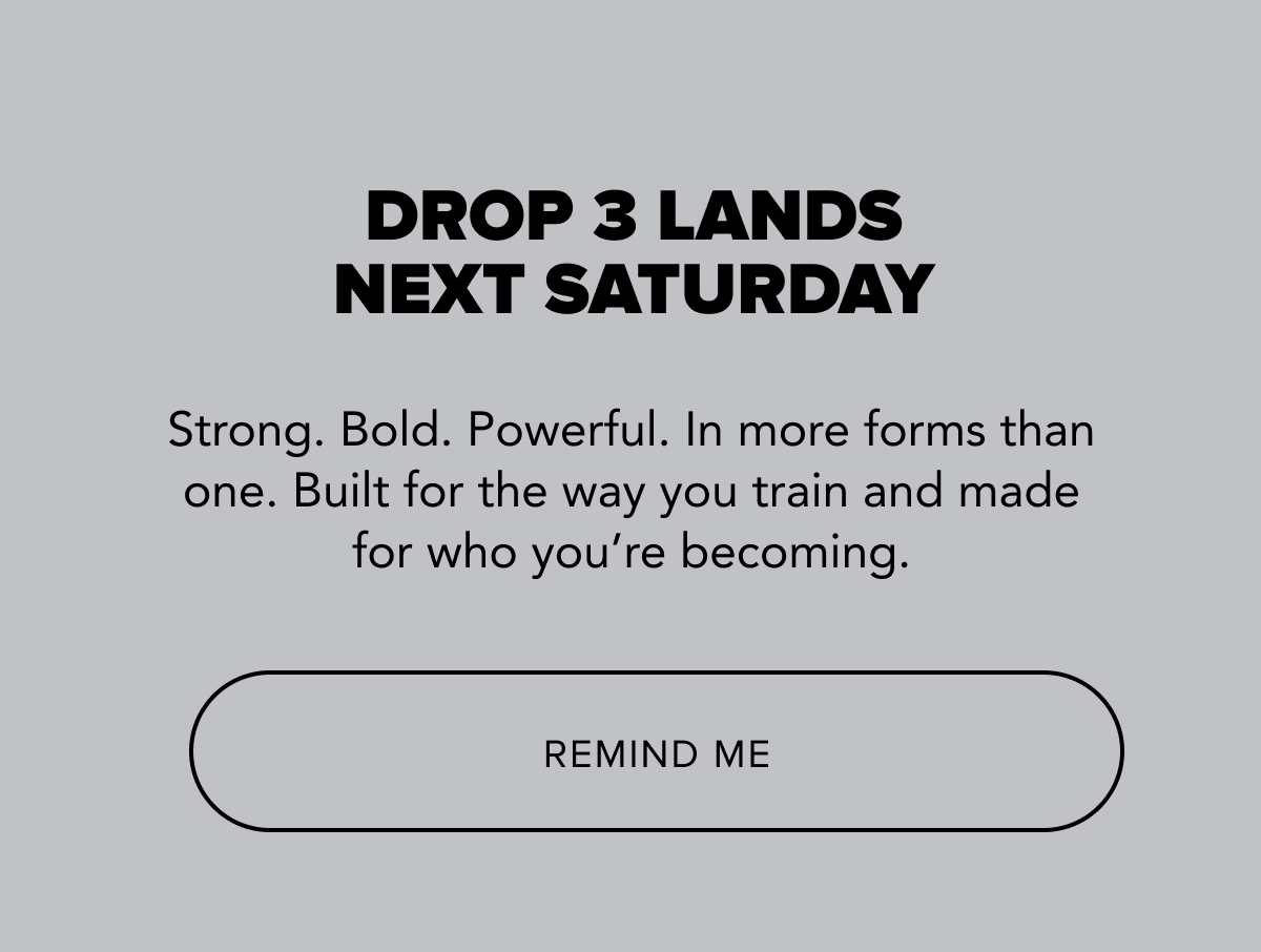 DROP 3 LANDS NEXT SATURDAY