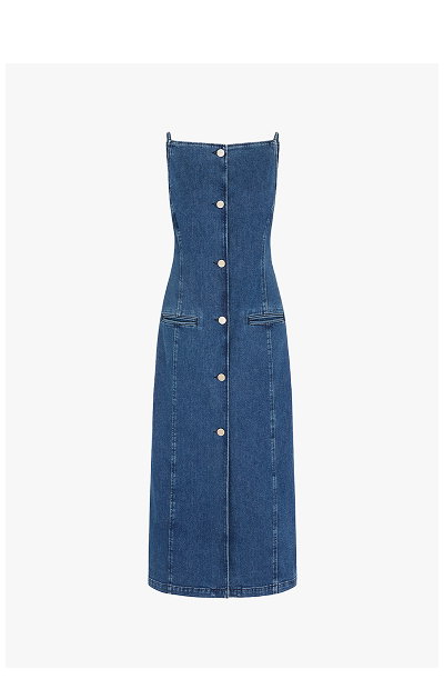 SANTIAGO DENIM MIDI DRESS