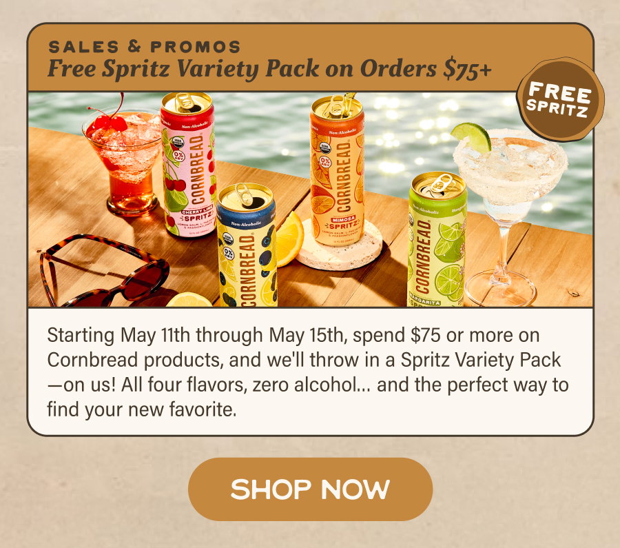 Free Spritz Variety Pack on orders $100+