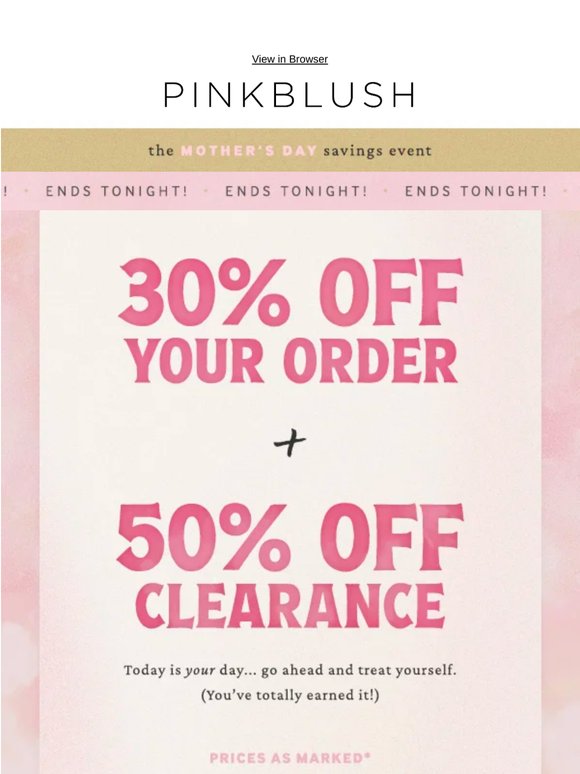 ❣️ Our Mother's Day Event Ends TONIGHT!