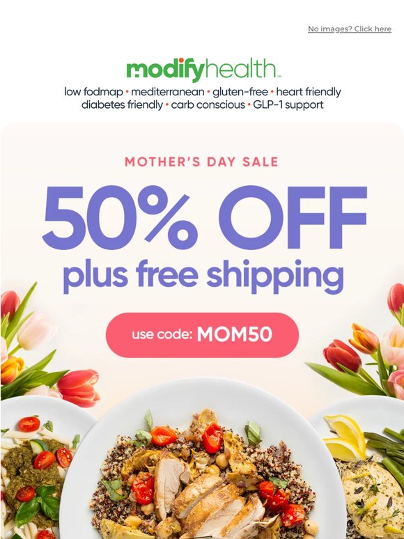 🌷 Treat mom (or yourself) to 50% off
