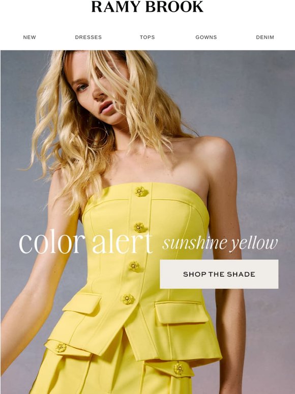 COLOR ALERT: SUNSHINE YELLOW