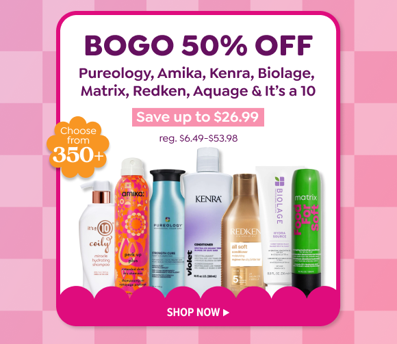 BUY ONE, GET ONE 50% OFF SELECT HAIRCARE
