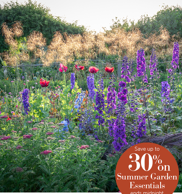 Save up to 30% on Summer Garden Essentials, ends at midnight tonight*