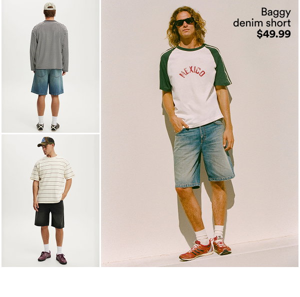 Baggy  denim short  $49.99