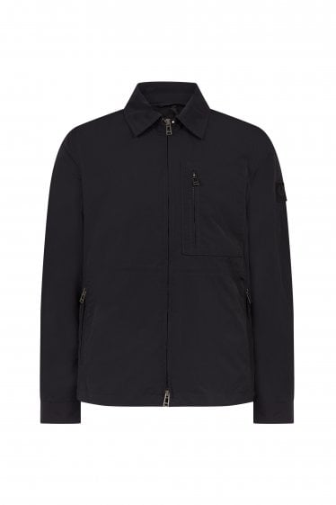 Grid Overshirt Black