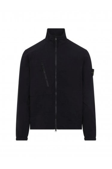 S0375 1200036 Stretch Nylon Fleece Light Shell Jacket Black