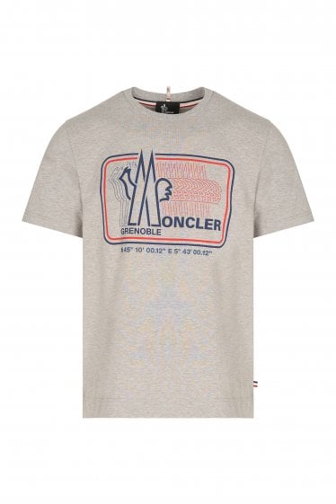 Text Branding T shirt Grey