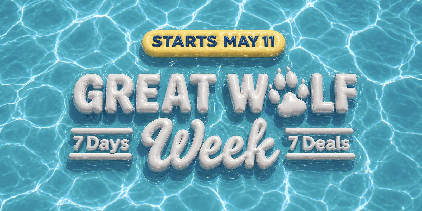 Starts May 11 – Great Wolf Week: 7 Days, 7 Deals