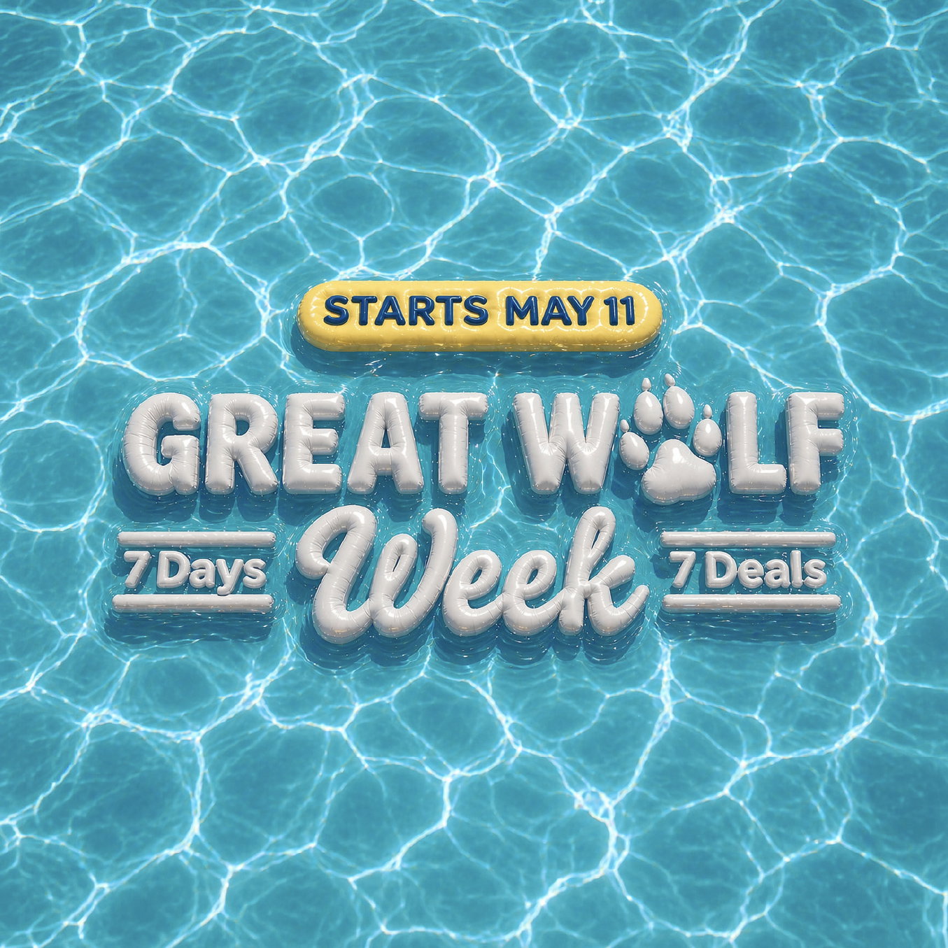 Starts May 11 – Great Wolf Week: 7 Days, 7 Deals