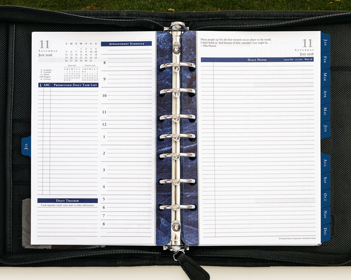 Monticello Planner.