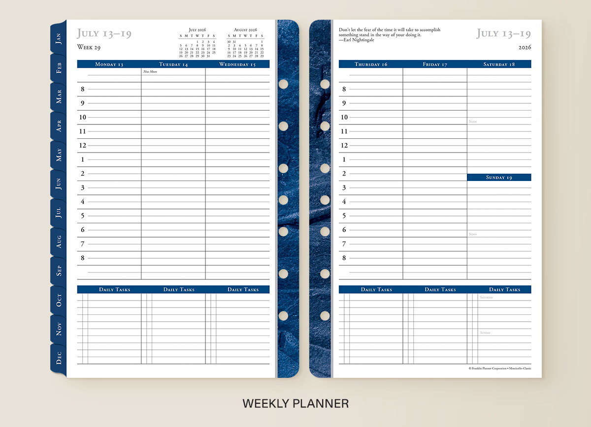 Weekly Planner.