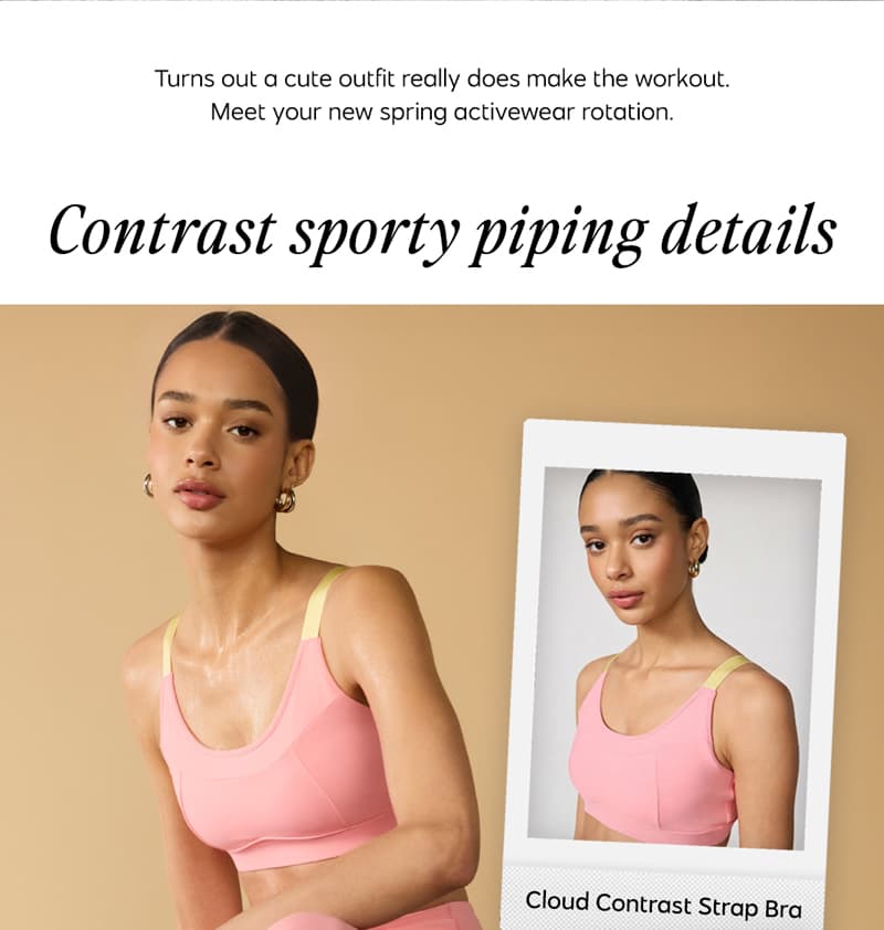Shop Cloud Contrast Strap Bra