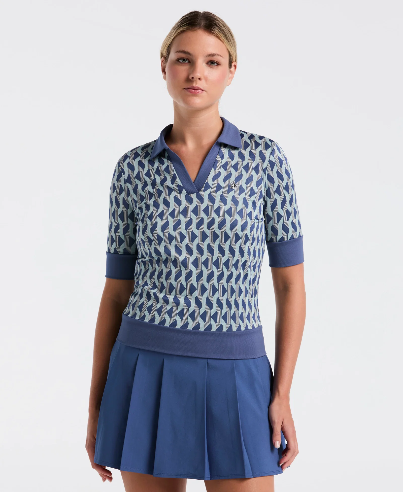 Image of Women's Half Sleeve Geometric Shirt