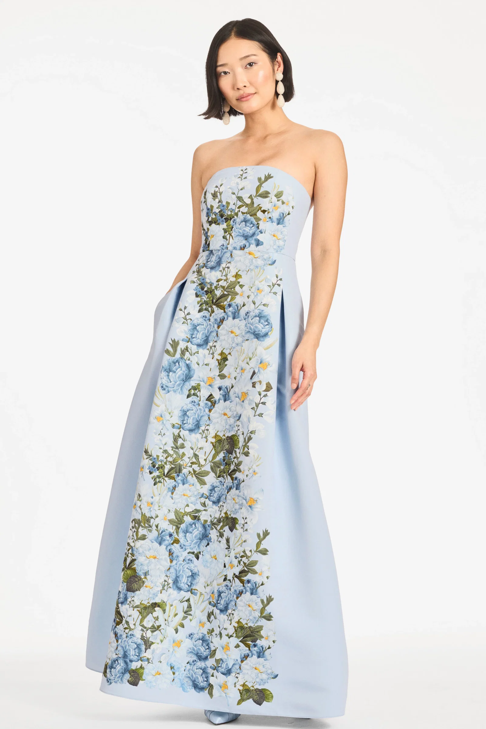 Image of LARISA GOWN - SKY BLUE CASCADE