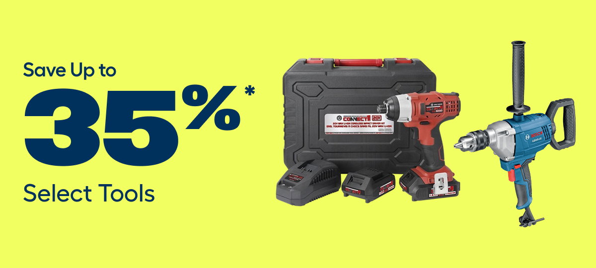 Save Up to 35%* Select Tools