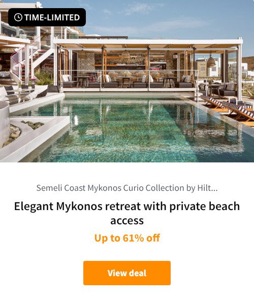 Elegant Mykonos retreat with private beach access