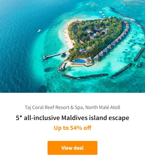5* all-inclusive Maldives island escape