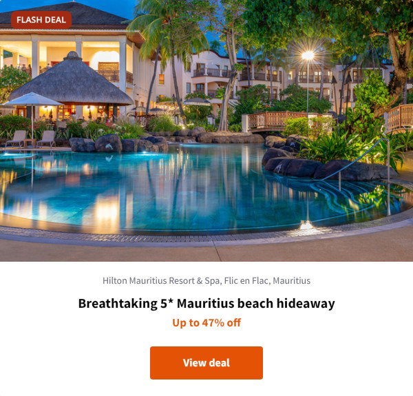 Breathtaking 5* Mauritius beach hideaway