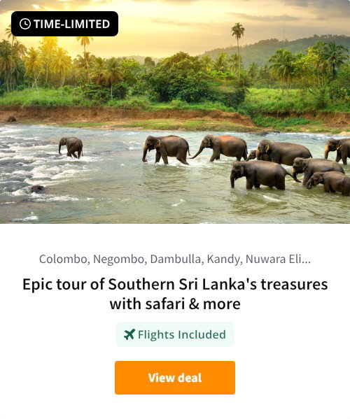 Epic tour of Southern Sri Lanka's treasures with safari &amp; more