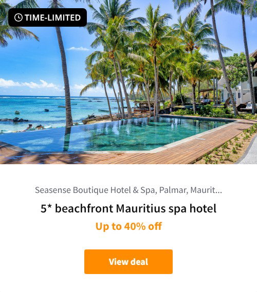 5* beachfront Mauritius spa hotel