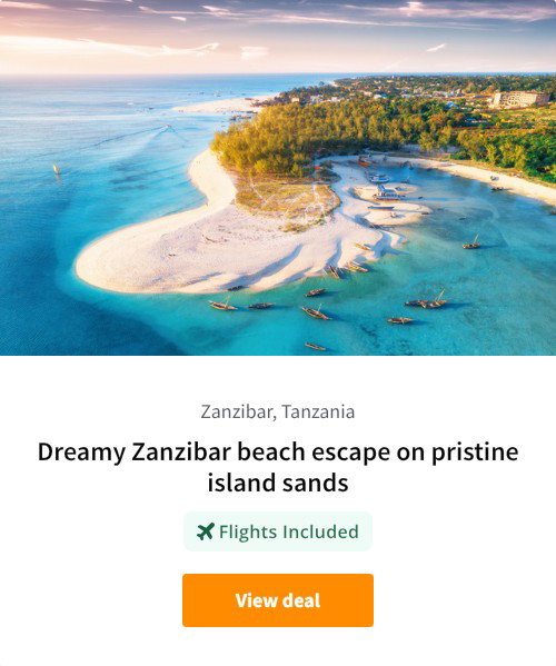 Dreamy Zanzibar beach escape on pristine island sands