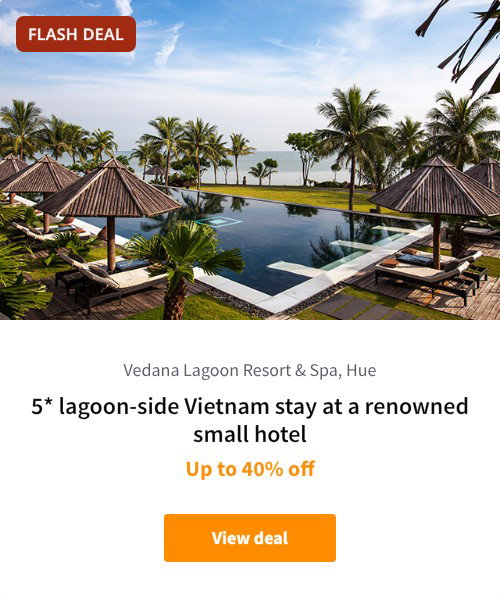 5* lagoon-side Vietnam stay at a renowned small hotel