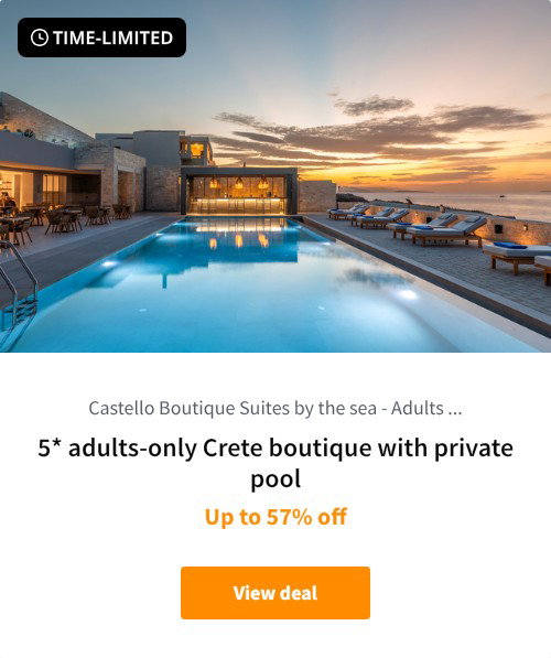 5* adults-only Crete boutique with private pool