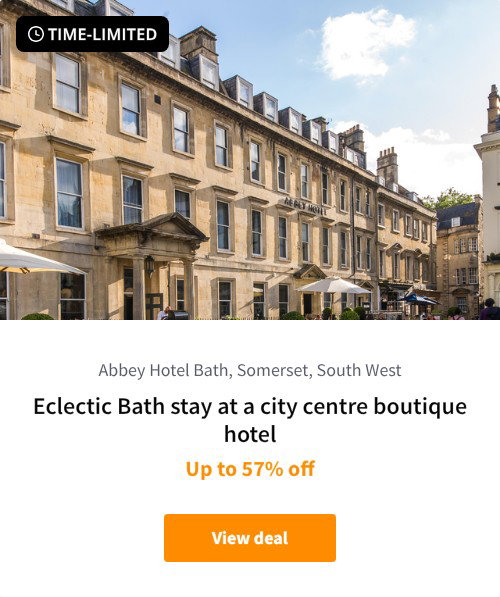 Eclectic Bath stay at a city centre boutique hotel