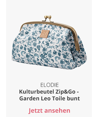 Elodie Kulturbeutel Zip&Go - Garden Leo Toile bunt
