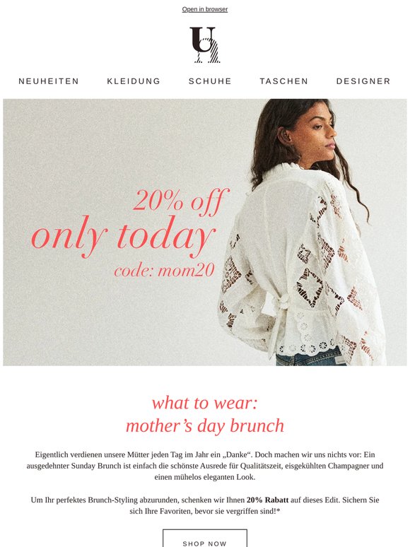 💝 20% OFF | Mother’s Day Brunch