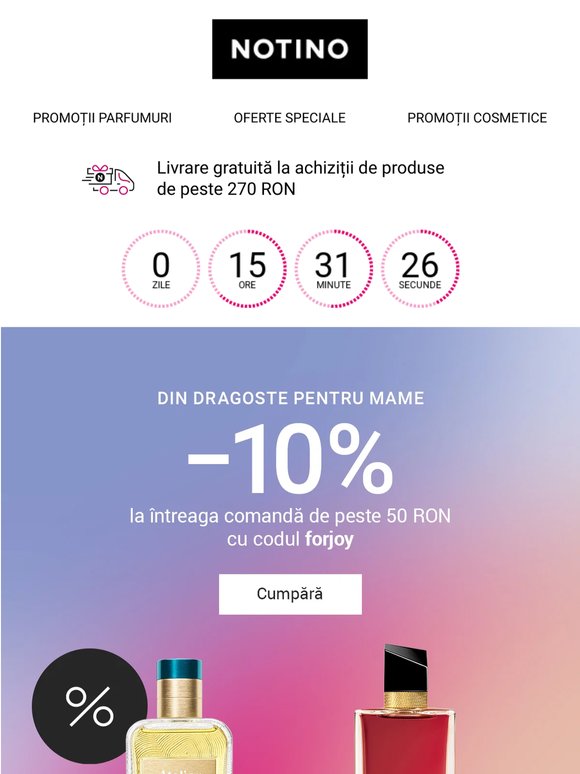 Astăzi este ziua mamelor! Până la -10% la toate produsele