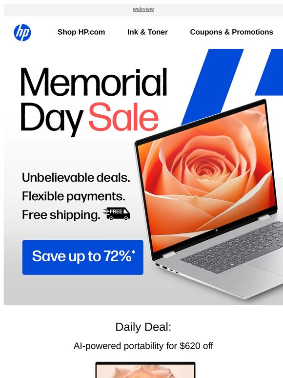 Memorial Day Sale is on! Up to 72% off.