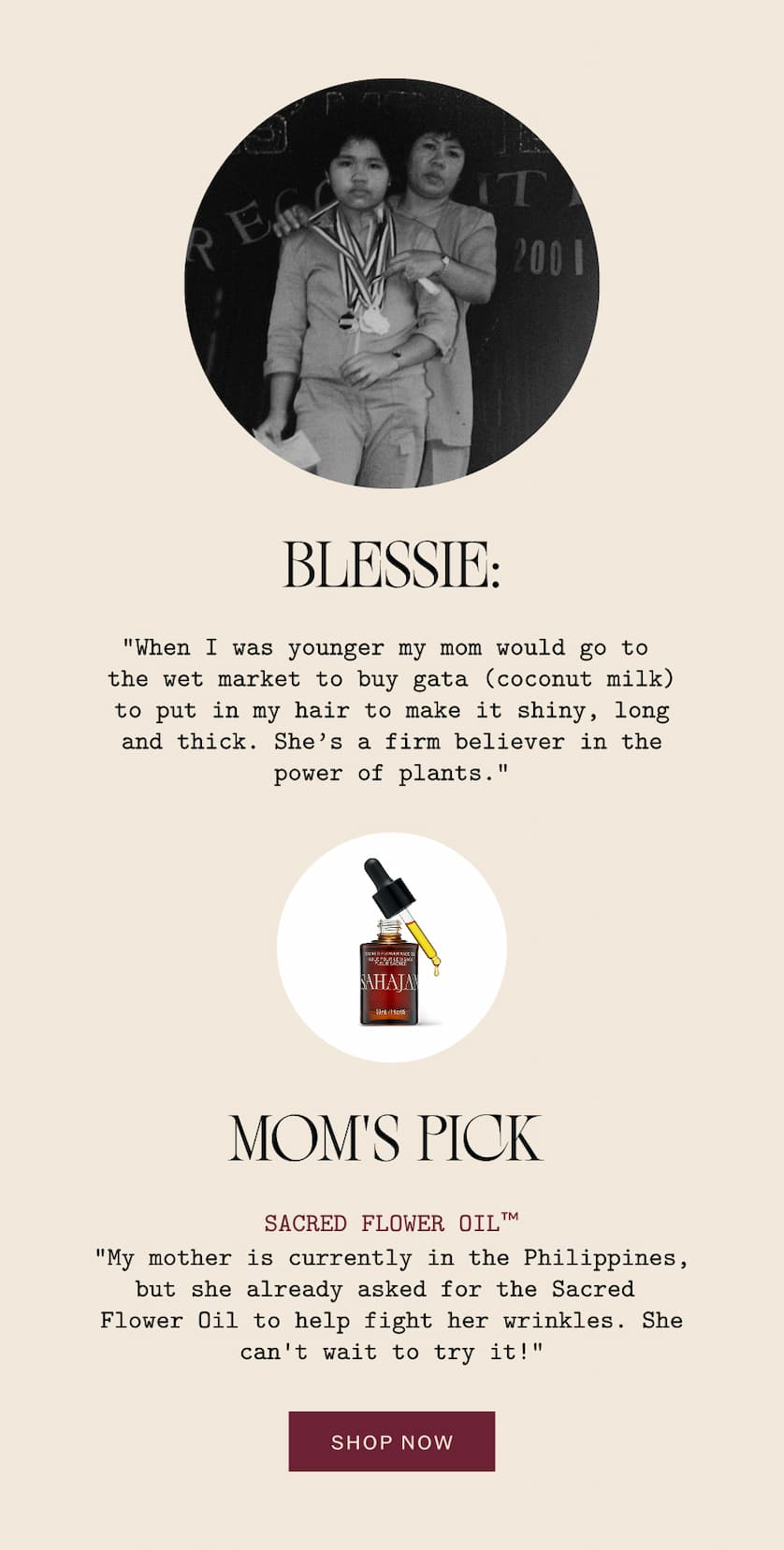 Blessie's Mom's Pick: Sacred Flower Oil