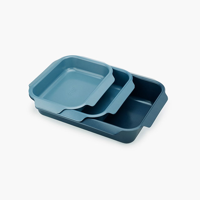 Nest™ Oven Non-stick 3-piece Blue Roasting Tray Set