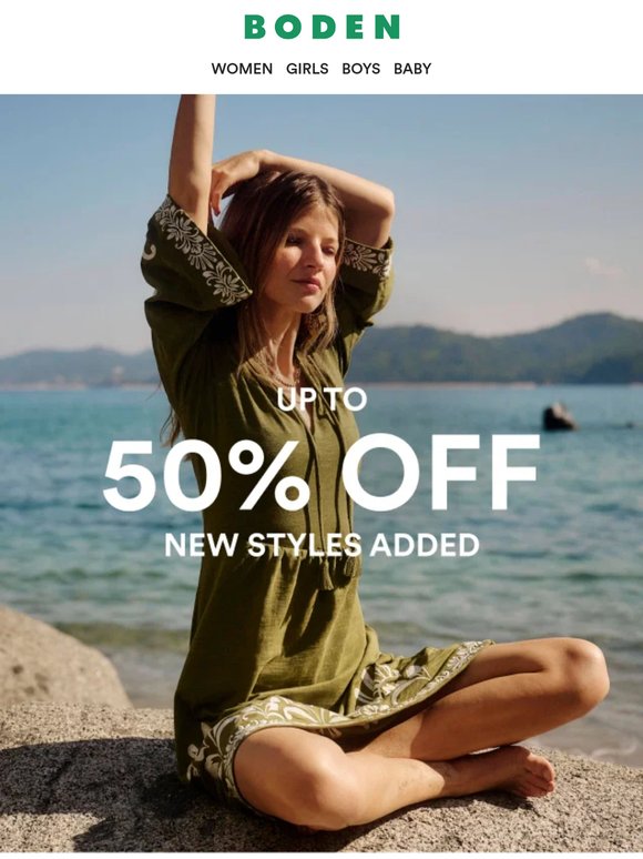 Forecast says: up to 50% off