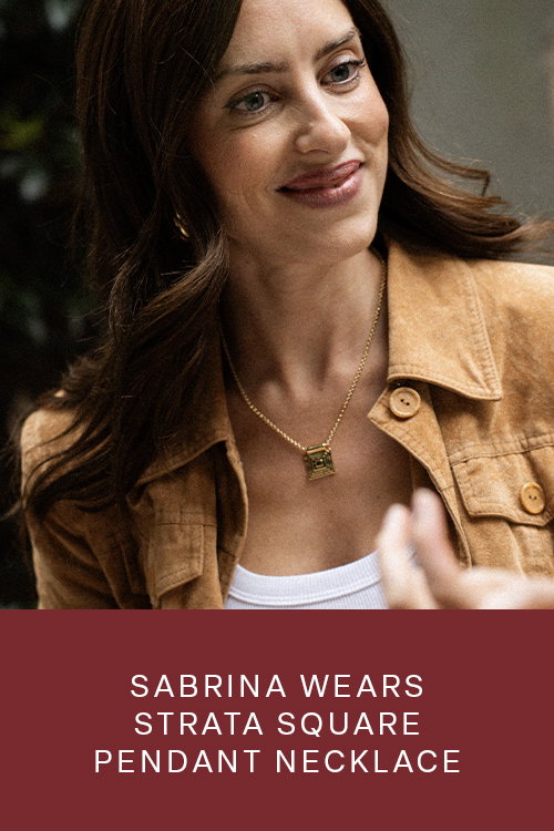 Strata Square Pendant Necklace