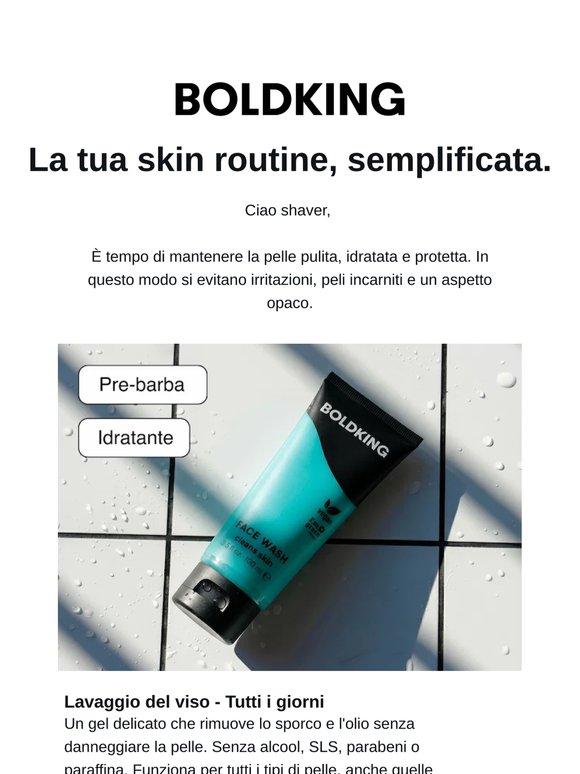 La tua skin routine, semplificata.