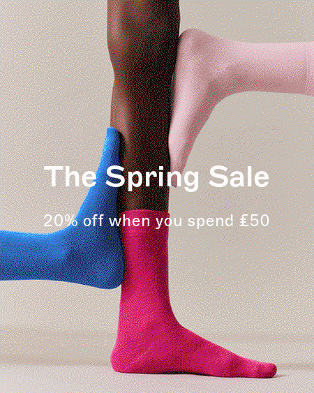 Gif of various socks with sale text overlay
