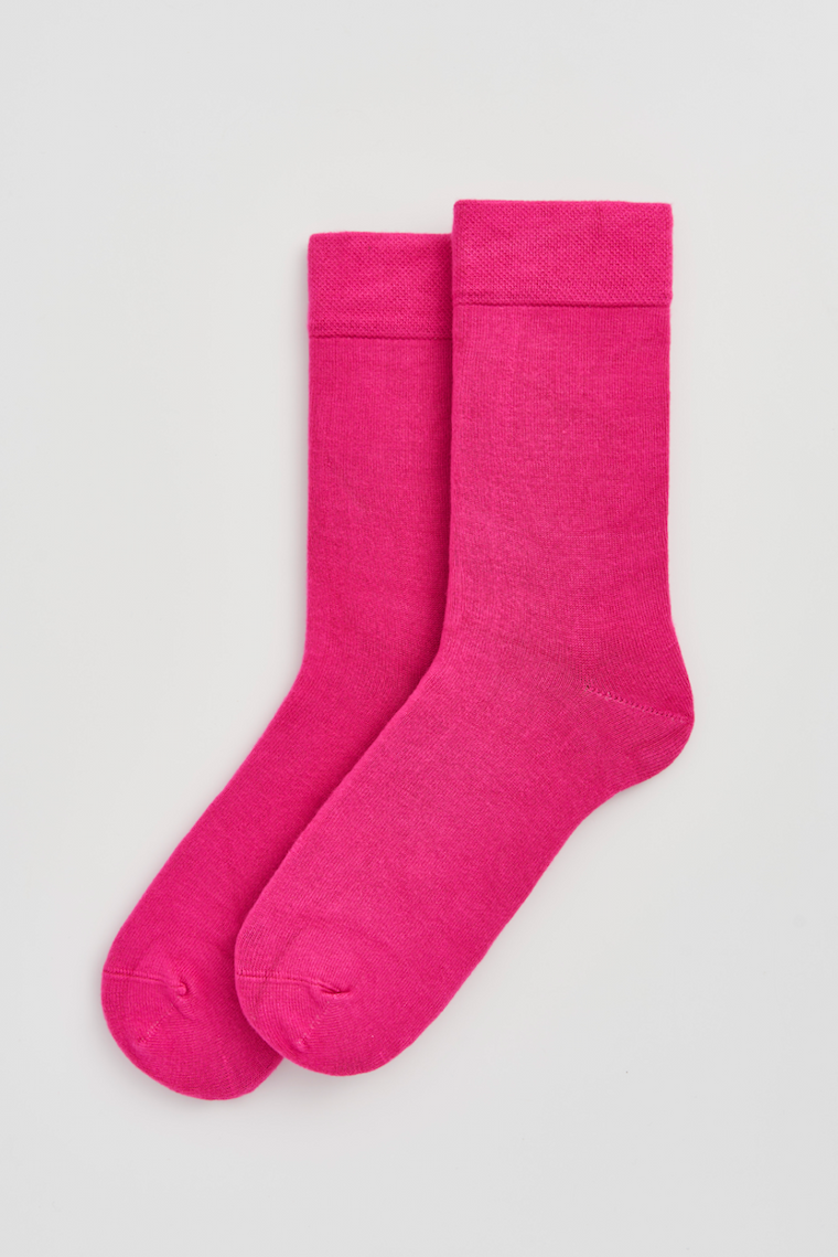 Dahlia Pink Bamboo Socks
