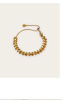 Heart Link Waterproof Gold Bracelet
