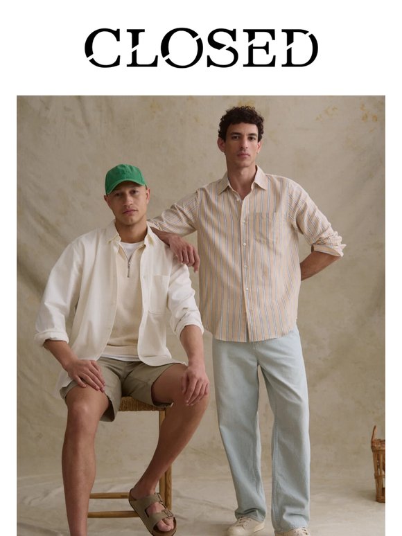 Striped cotton shirting