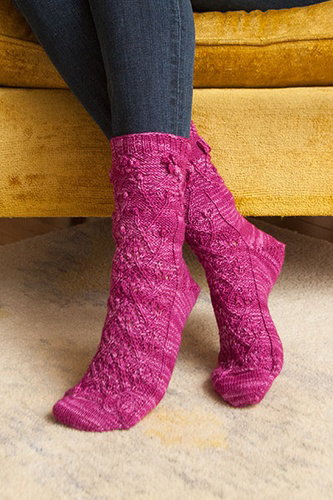 Image of Rose of Sharon May Socks Pattern