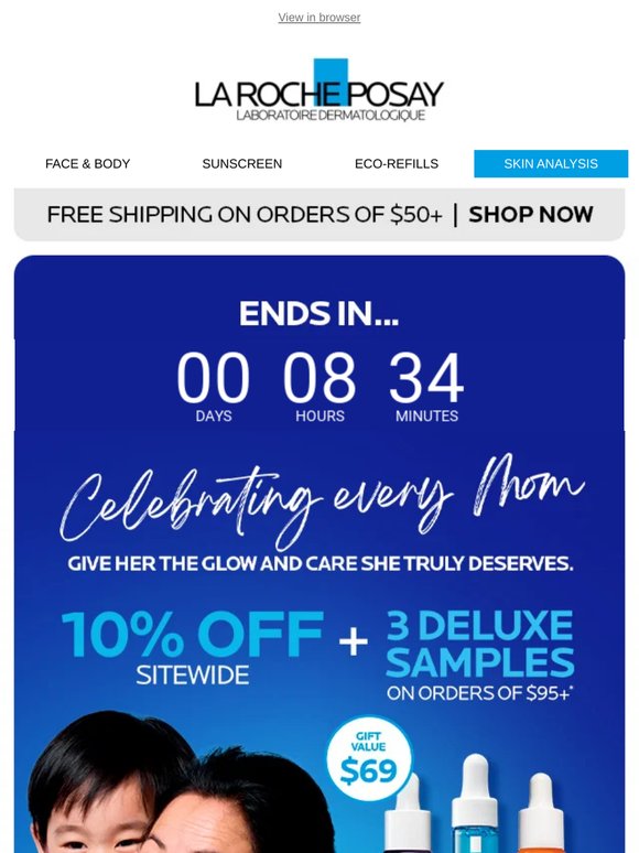 Happy Mother's Day! 🎉 Last chance to get 10% off + Gift. ⏰