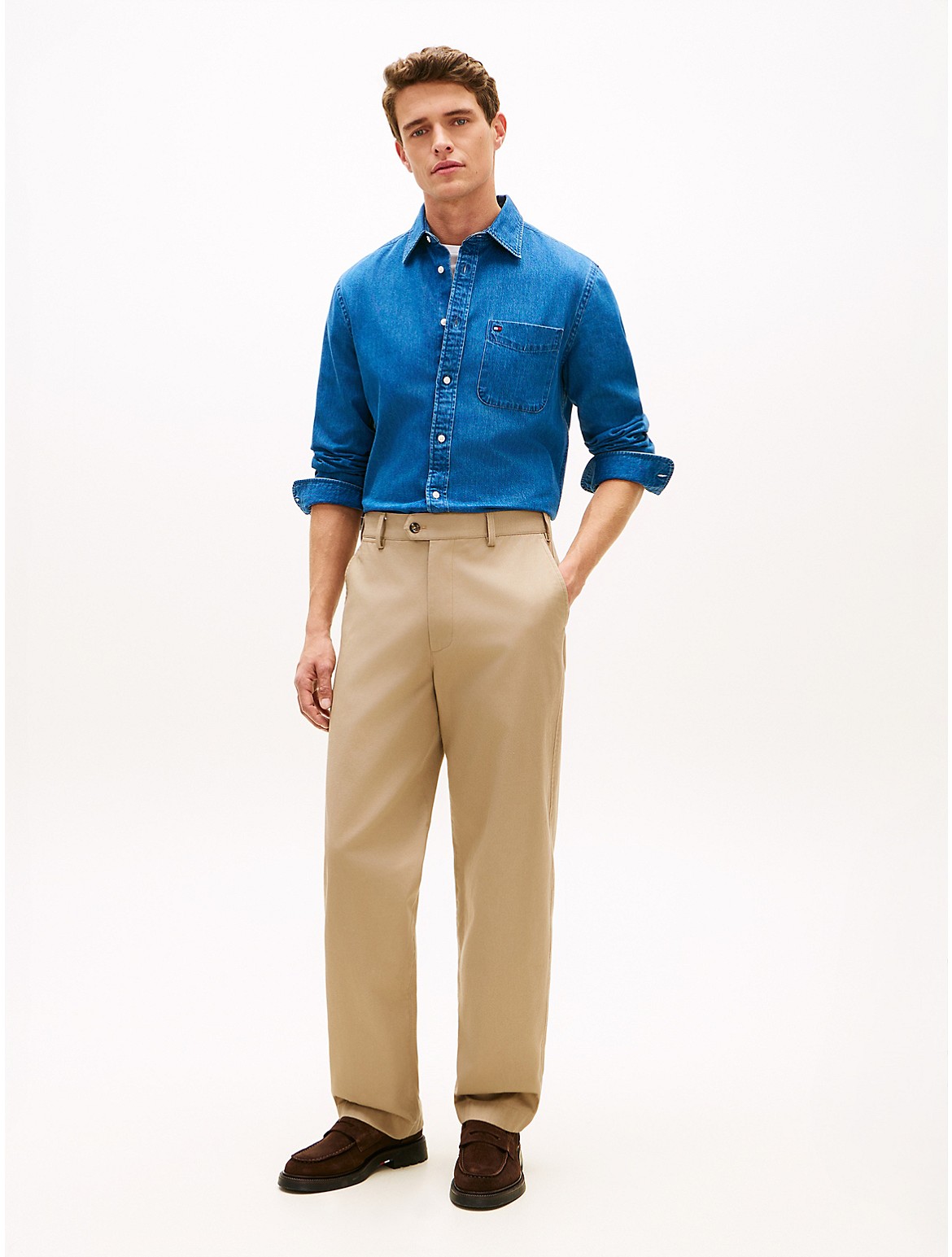 Image of Relaxed Twill Pant