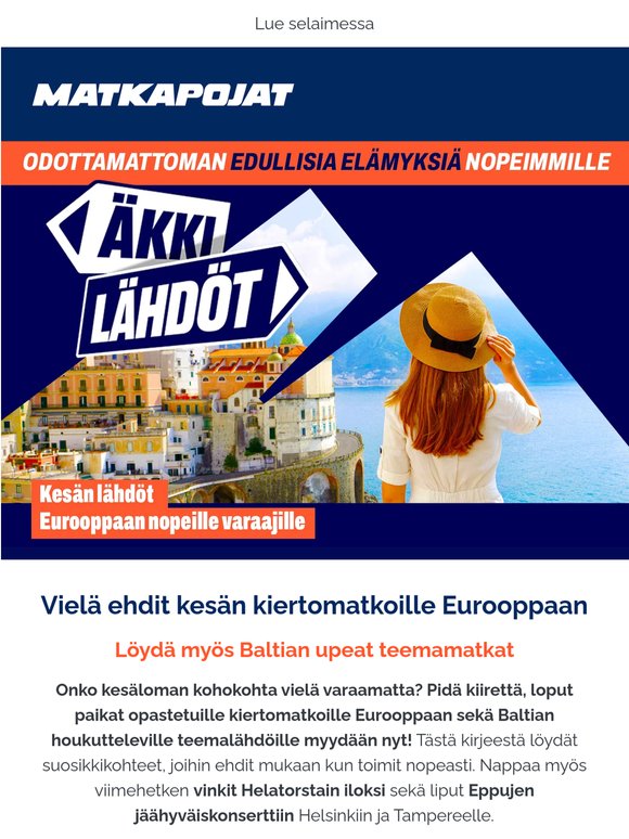 Vielä ehdit kesän kiertomatkoille ☀️ Kesälomalle Baltiaan