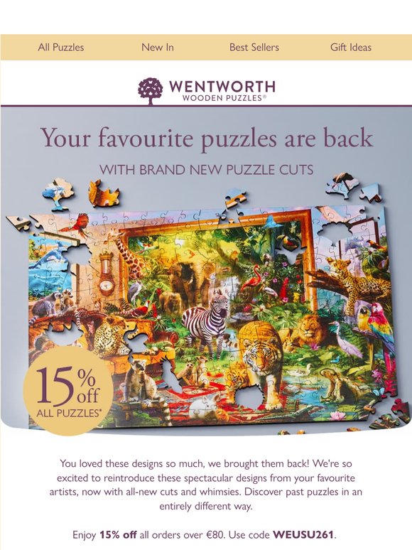 Timeless favourites, back with NEW puzzle cuts