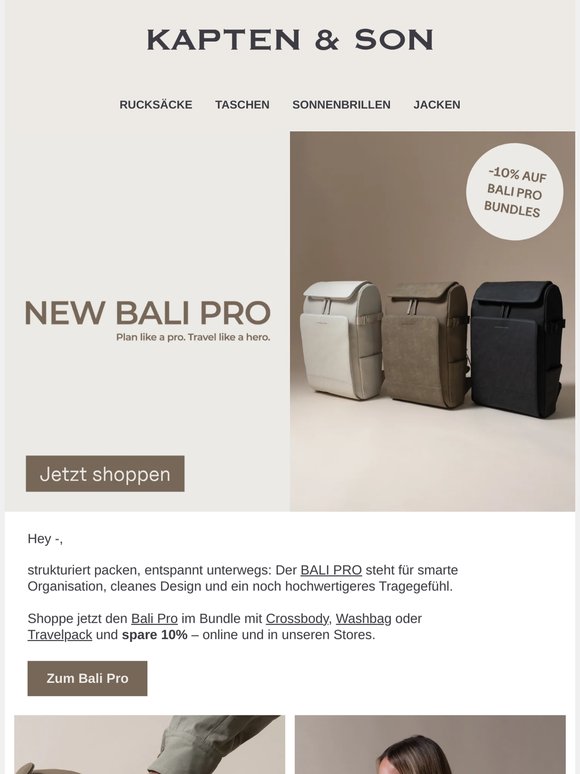 NEU: Bali Pro Backpack